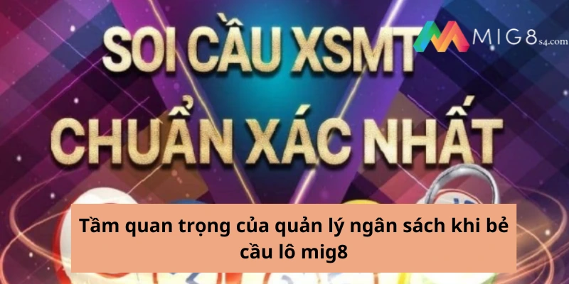 Tầm quan trọng của quản lý ngân sách khi bẻ cầu lô mig8